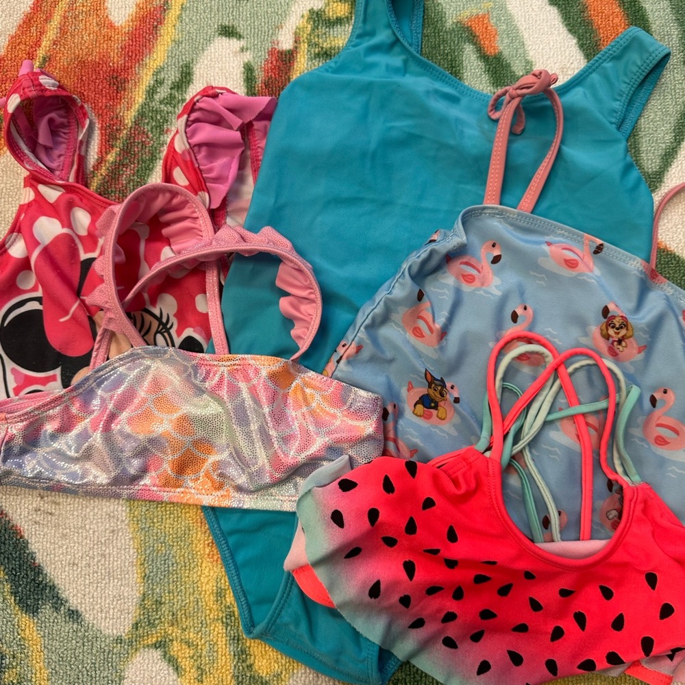 🌿10/$10🌿Cat & Jack Flamingo Swimsuit Set - Pink and Blue
